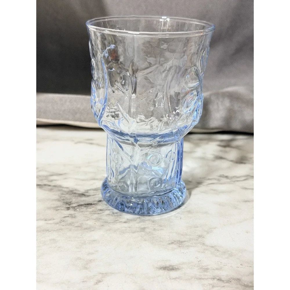 Libbey Blue Country Garden Daisy Juice Glass 4